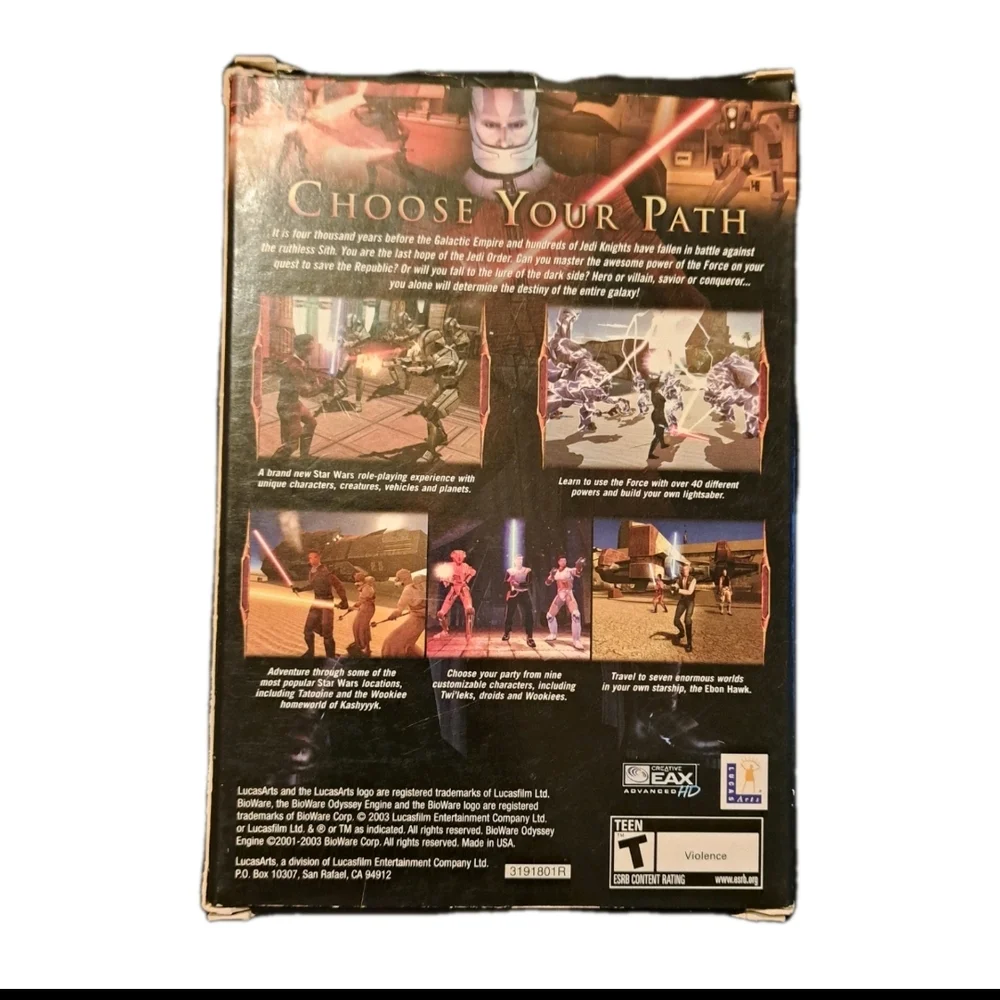Star Wars: PC Game Manual/Guide Knights of the Old Republic PC Game Not Include
